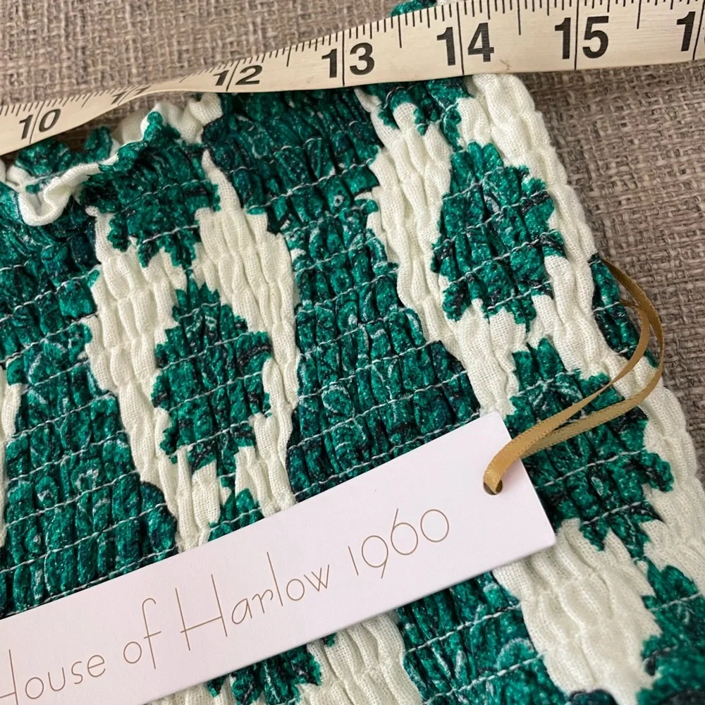 House of Harlow 1960 green and white floral skirt - Size L - Picture 8 of 8